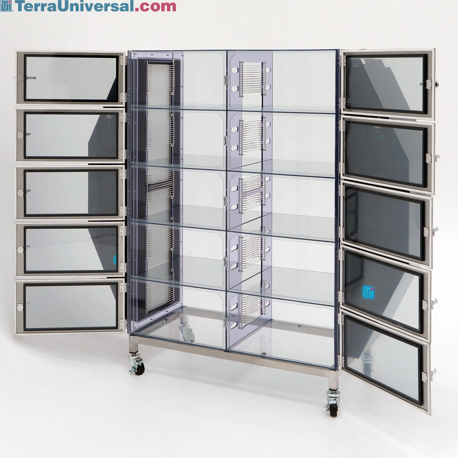 16 Height Terra Universal 4005-22 Wafer Boat Organizer 7.5 Length 16 Wide Acrylic 