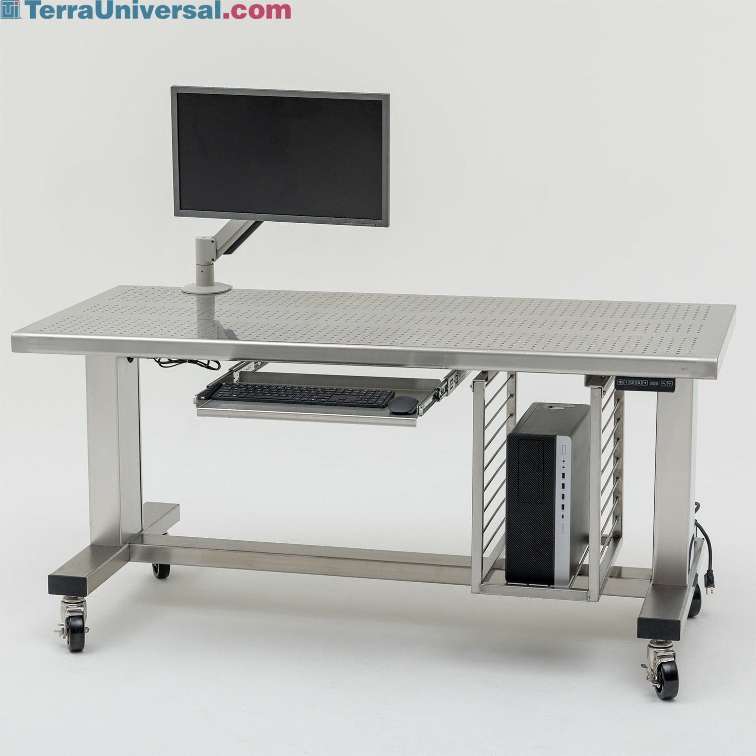 ErgoHeight Electric Height Adjustable Cleanroom Workstations