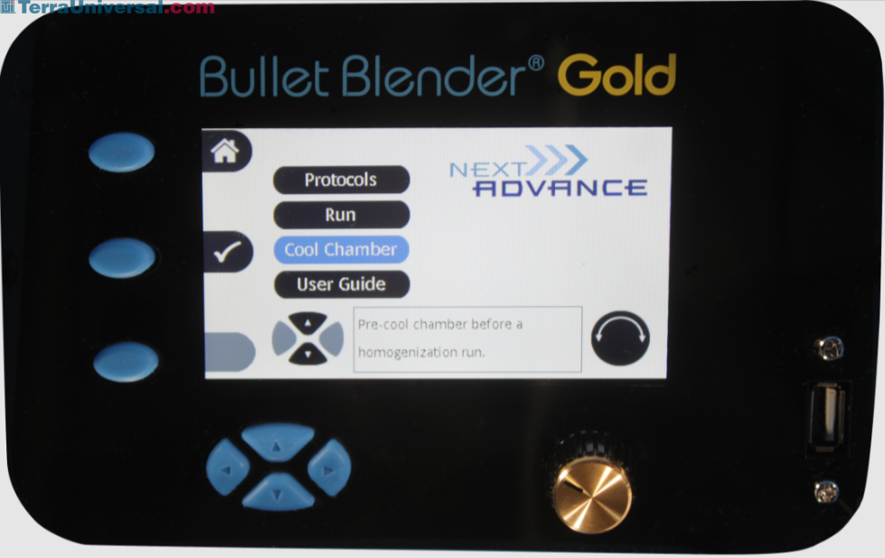 Bullet Blender 5E Gold beadbased Homogenizer with a 12sample capacity