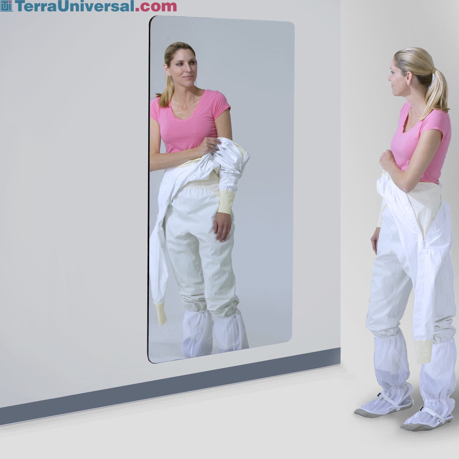 Mirror; BioSafe, 24" W x 36" H, Wall Mount, Frameless 525261B