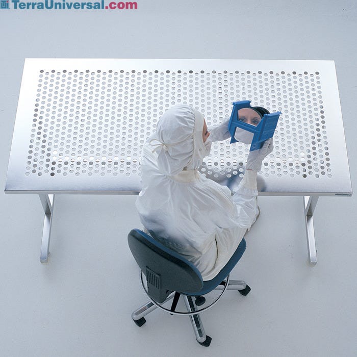 Stainless Steel Cleanroom Work Stations, BioSafe® Solid Top