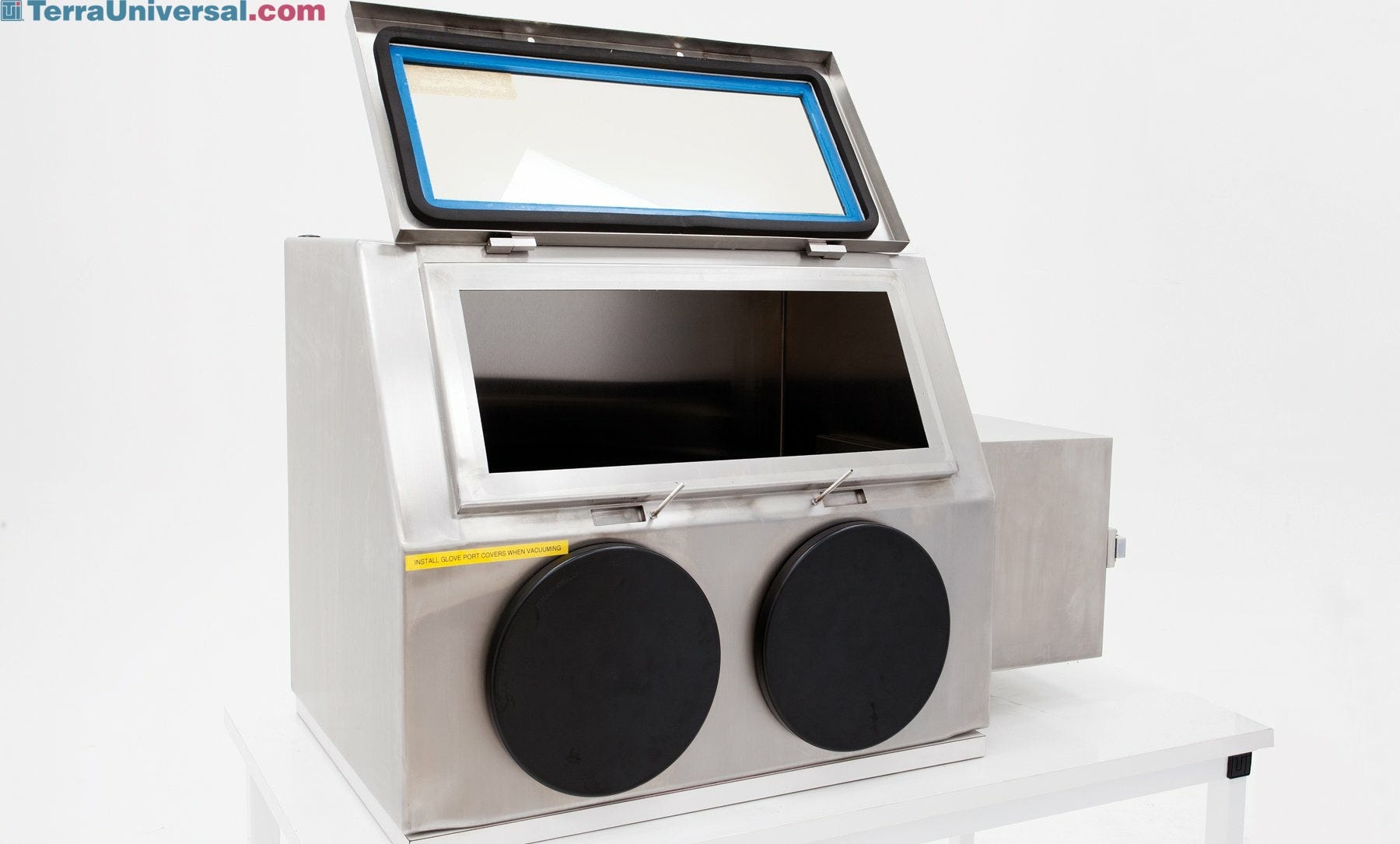 Glovebox; Negative Pressure Exhaust, 316L SS, 34" W x 24" D x 28" H, 2