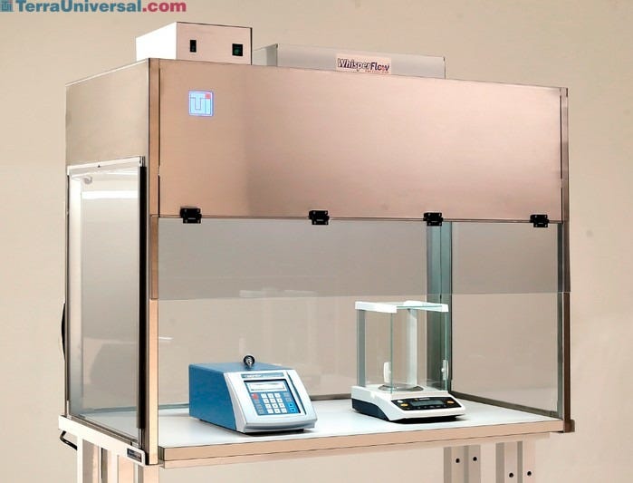 WhisperFlow Recirculating Vertical Laminar Flow Hood, 304 Stainless Steel, 48" W x 25" D x 41" H