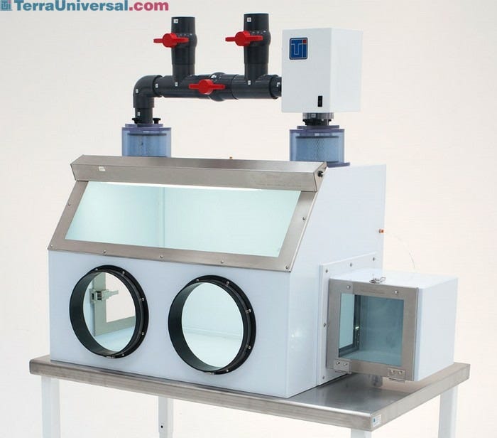 HEPA/ULPA Filtered Glove Box Isolators
