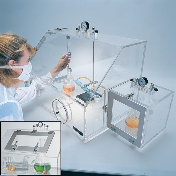 Negative-Pressure Glove Box with Air Lock