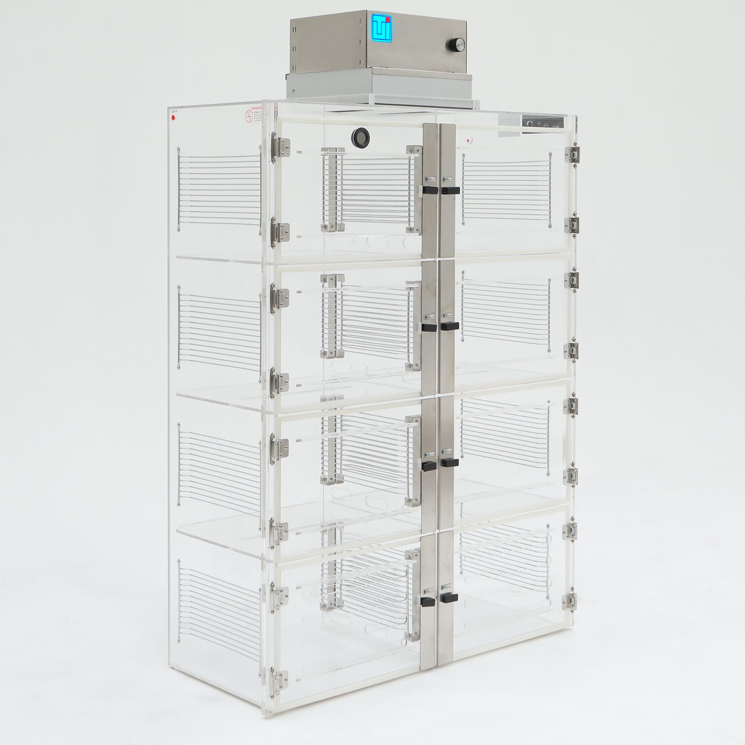 HEPA-Filtered Laminar Flow Cabinet, Acrylic, 6 Compartments