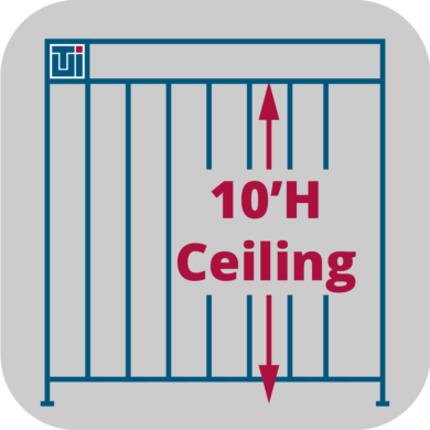 Service to adjust Valuline® softwall cleanroom heights to 10'H  |  6600-66-VL-10H displayed