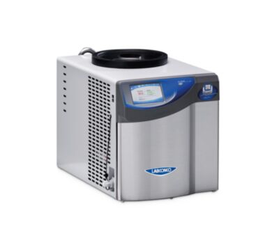 FreeZone 2.5 Liter -84C Benchtop Freeze Dryers by Labconco features remote notification, Lyo-Works OS data collection and a stainless steel collector coil | 3647-78 displayed