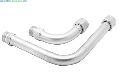 2 Elbow fittings 90, M16x1 female/male, offset, for use with M16x1 male or female connections  |  2540-90A displayed