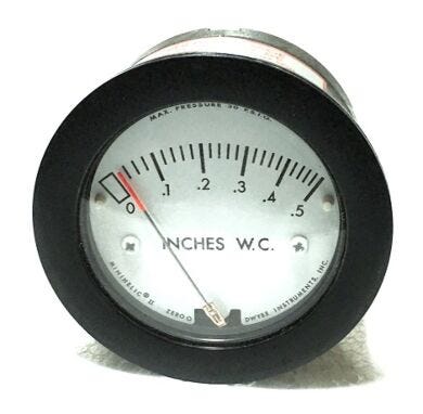 Easy to read and can safely operate at total pressures up to 30 psig  |  2625-43 displayed