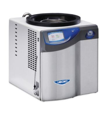 FreeZone 4.5L -50C Freeze Dryers by Labconco with Lyo-Works real time touchscreen display | 6923-34A displayed