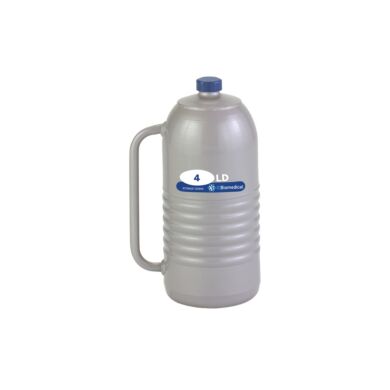 TW 4LDB Dewar by IC Biomedical with 4-liter LN2 capacity and a snap-on cap closure for secure sample storage and dispensing  |  6901-00 displayed