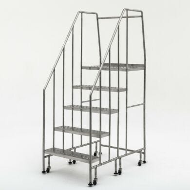 Terra’s BioSafe® 5 step ladder features a low-crevice design that streamlines cleaning and helps prevent particle accumulation  |  2805-87B displayed