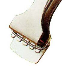 5 tooth blade provides minimum contact with solid grip and limit opening wire.  |  9304-09 displayed