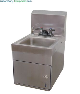 Hand Sink, Deep Drawn sink bowl, deck mounted fixed faucet, 1-1/2