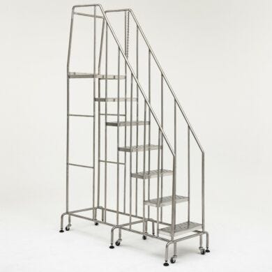Terra's BioSafe® stainless steel step ladders are ideal for hygenic environments   |  2805-10C-316 displayed