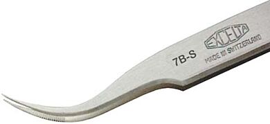 Curved tip high precision point tweezers | 9303-21 displayed