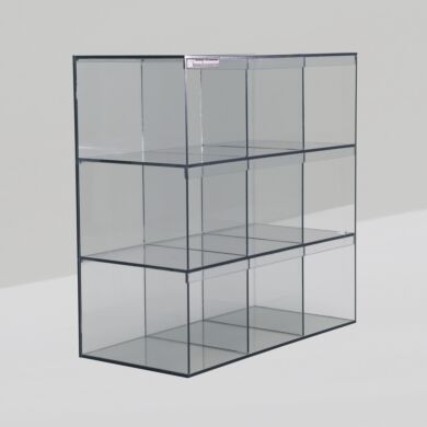 Static-dissipative PVC 9-Cubby Wafer Boat Organizer 16