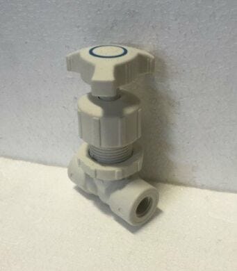 9412-48-Needle-Valve-Panel-Mount-Polypropylene-Globe-Pattern-0.25-Female-Threaded-Ends  |  9412-48 displayed