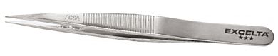 Stainless Steel tweezer with straight tips and medium points.  |  9300-13 displayed