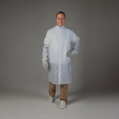 Cleanroom taffeta frock from Uniform Technology