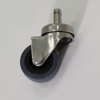 Heavy duty casters of 316L electropolished stainless steel with 2