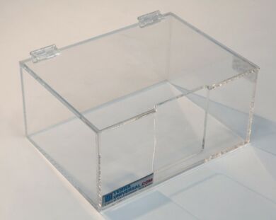 Acrylic Cleanroom Wiper Enclosed Dispenser  |  4951-01 displayed