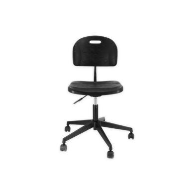 Cleanroom Task Chair; Polyurethane, Black, Nylon Composite,  |  1013-16 displayed