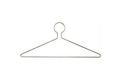 Stainless steel garment hangers | 5656-09 displayed