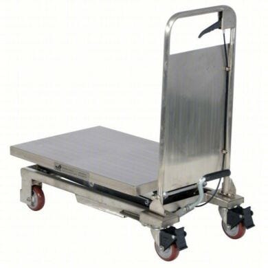 Vestil Mobile Scissor Lift Table, 304 Stainless Steel, 27.5