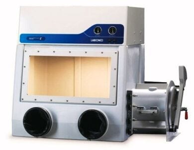 Precise Series Controlled Atmosphere Glove Box protects sensitive materials against moisture and oxygen  |  3644-43 displayed