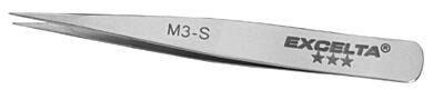 Tweezers feature straight fine tips.  |  9302-44 displayed