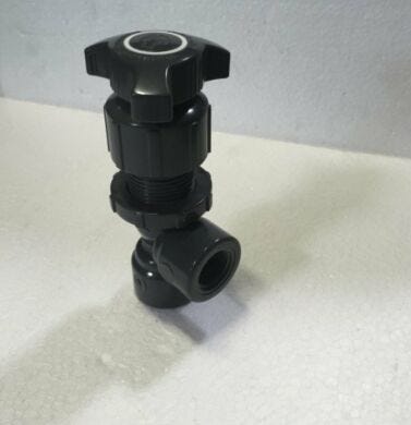 Needle-Valve-Panel-Mount-PVC-Angle-Pattern-0.375-Female-Threaded-Ends | 9412-40 displayed