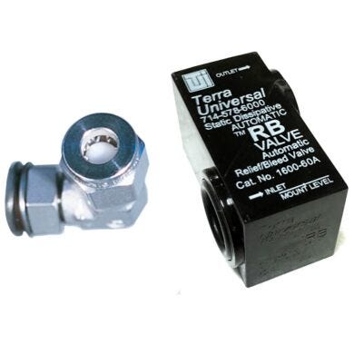 Continuously bleeds off excess internal gas to maintain a safe positive pressure inside glove boxes