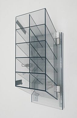 10 Pair Capacity Static Dissipative PVC Safety Glasses Dispenser  |  4949-20 displayed