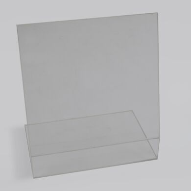 The free standing Sneeze Guard Breath Shield comes in a variety of sizes and materials  |  4950-49 displayed