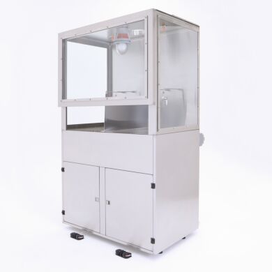 Stainless steel wet cleaning station with explosion-proof light, 48