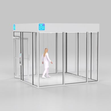 Cleanroom; Hardwall, ValuLine, Clear Acrylic Panels, 10' x