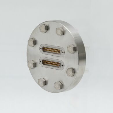 Multi-pin feedthrough on an arcylic vacuum chamber  |  5235-62 displayed