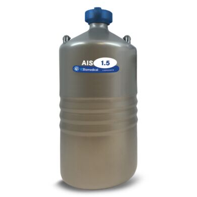 AIS1.5 Extended-Time Artificial Insemination Cryogenic Small Freezer by IC Biomedical with the AI shield for stringent specifications include three 5