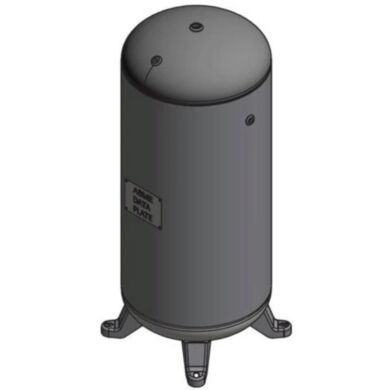 The Atlas Copco LV Series Vertical Air Receiver is a high-pressure compressed air storage vessel designed to smooth pressure variations  |  6800-PP-03 displayed