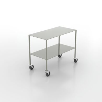 Built from high-grade 304 or 316 stainless steel, Terra's BioSafe® Instrument Table with Shelf delivers lasting value  |  9609-10 displayed