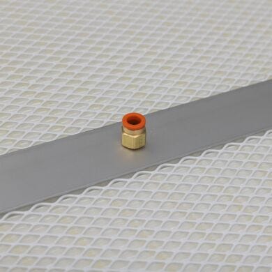 Roomside replaceable challenge port filter provides an optimized method for filter leak testing