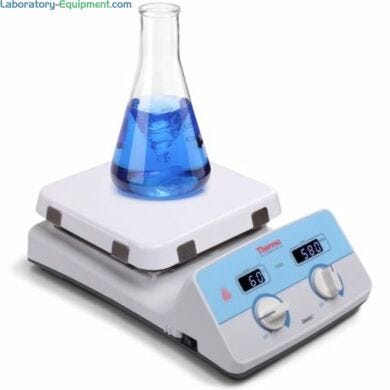 Cimarec® Stirring Hot Plates offer high impact strength and acid/alkali resistance (ceramic-top shown)  |  4100-04A displayed