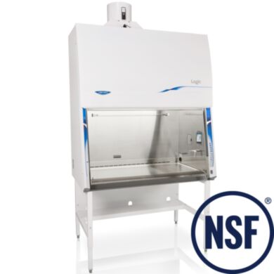 Labconco's Class II B2 biosafety cabinet is made with leak-tight 304 stainless steel and tempered safety glass  |  3651-PP-01 displayed