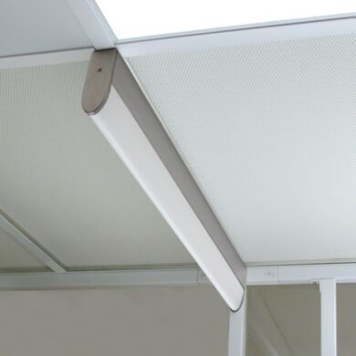 Teardrop Fluorescent Lighting installs between fan/filter units  |  6704-15B displayed