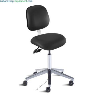 Biofit Elite Series Black High Bench Chair, Microcon Vinyl, Ergonomic, 22