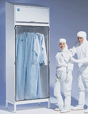 Garment storage cabinet. Product details may differ.