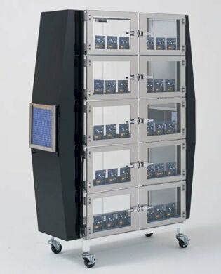 Curing/Drying Cabinets provide dual HEPA/carbon filtration  |  6082-43A displayed