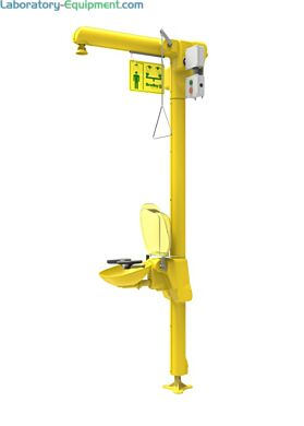 Combination shower and eye/face wash unit used for setting where temperatures fall below freezing  |  1532-PP-03 displayed